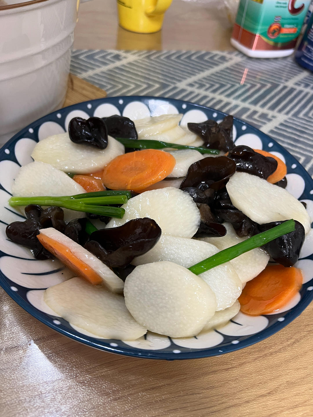 山药炒木耳