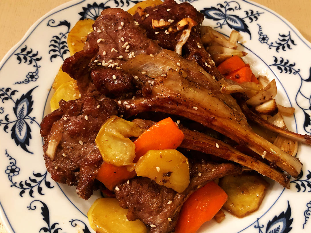 bellavilla做的好吃到舔手指75孜然烤法式羊排烤箱版