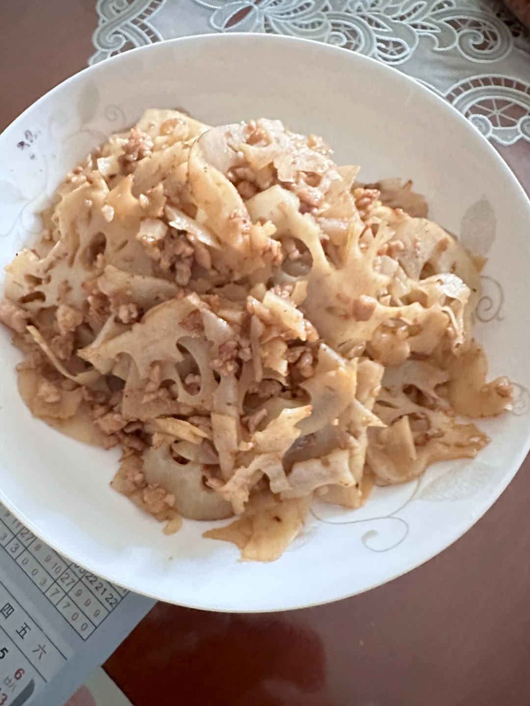 肉末藕片