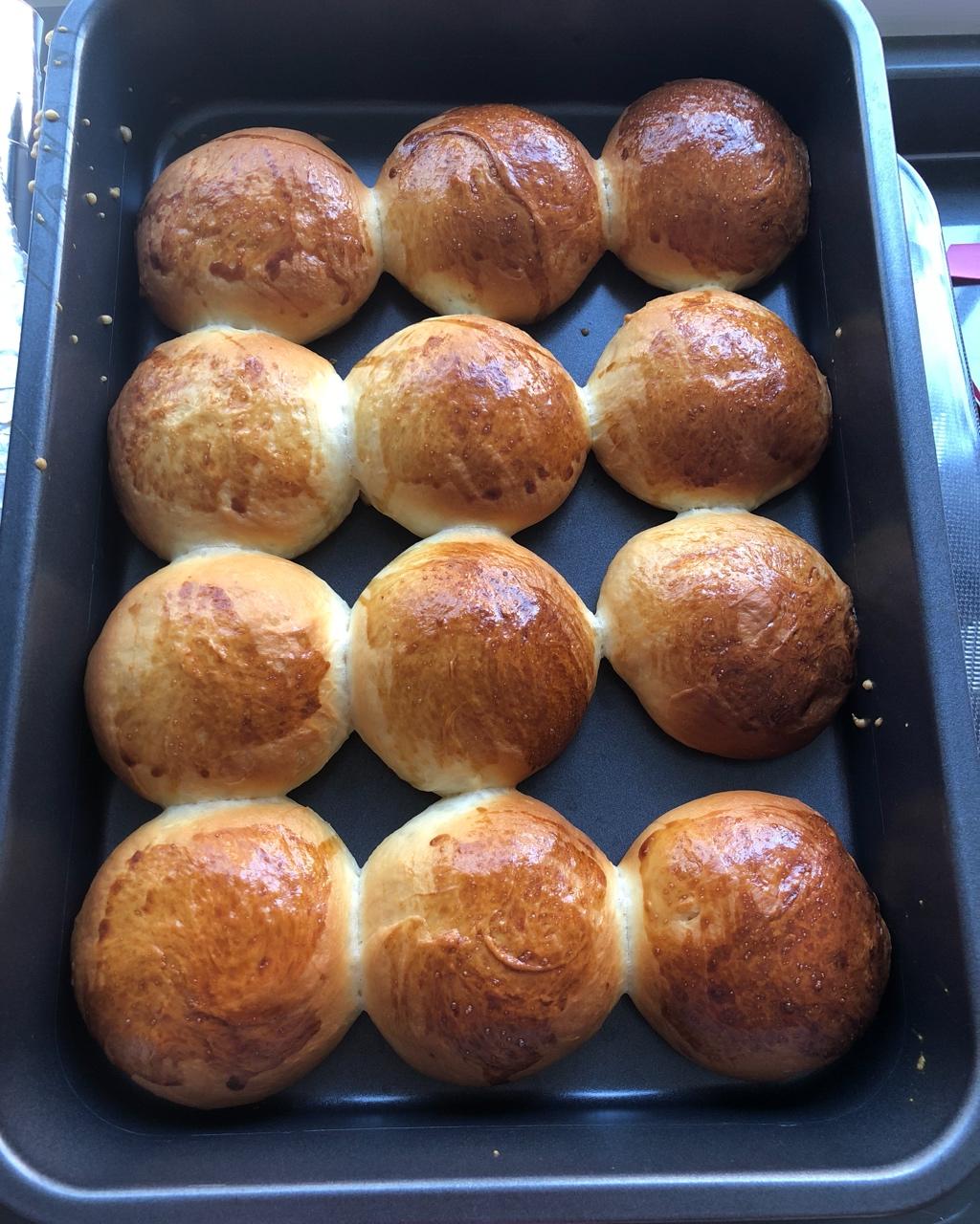 鲜奶油小餐包（一次发酵）