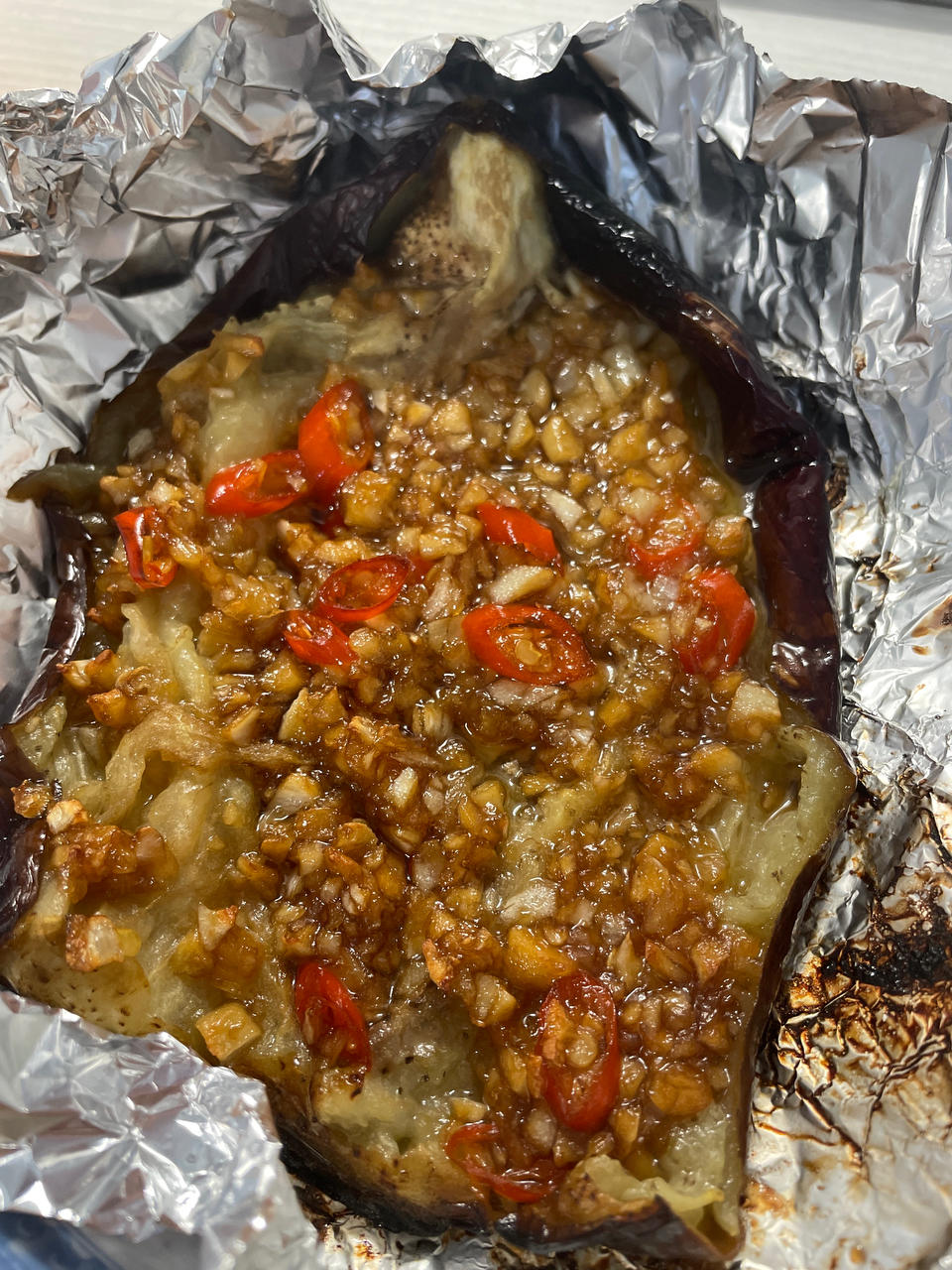 🔥蒜蓉烤茄子🍆｛空气炸锅食谱｝