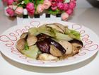 肉丸炒香菇西生菜