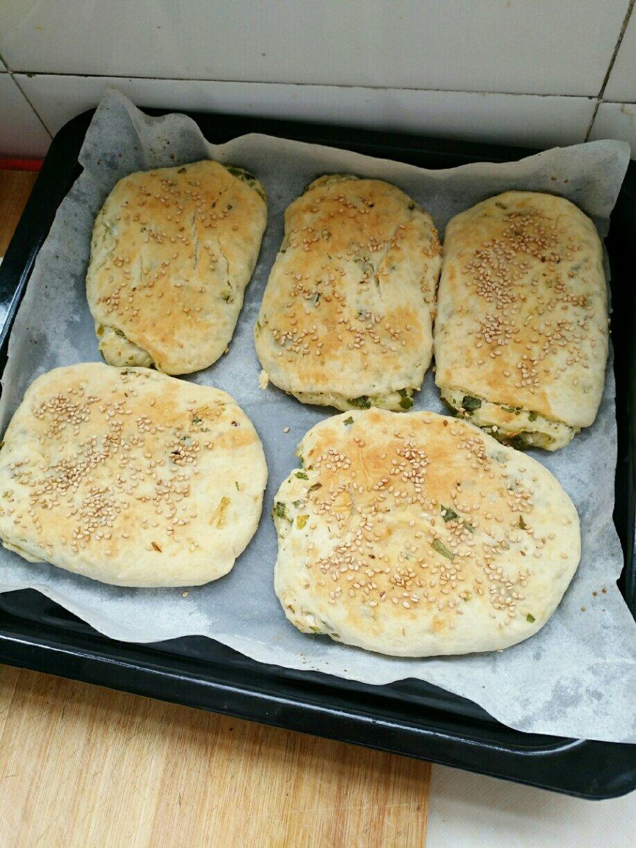 家常葱油烤饼