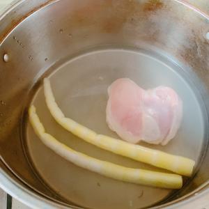 减脂餐/竹笋鸡饭+清炒芥菜的做法 步骤3