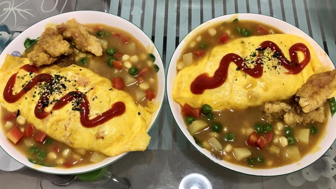 这是头牌了丨好吃的飞起来～🍛咖喱蛋包饭