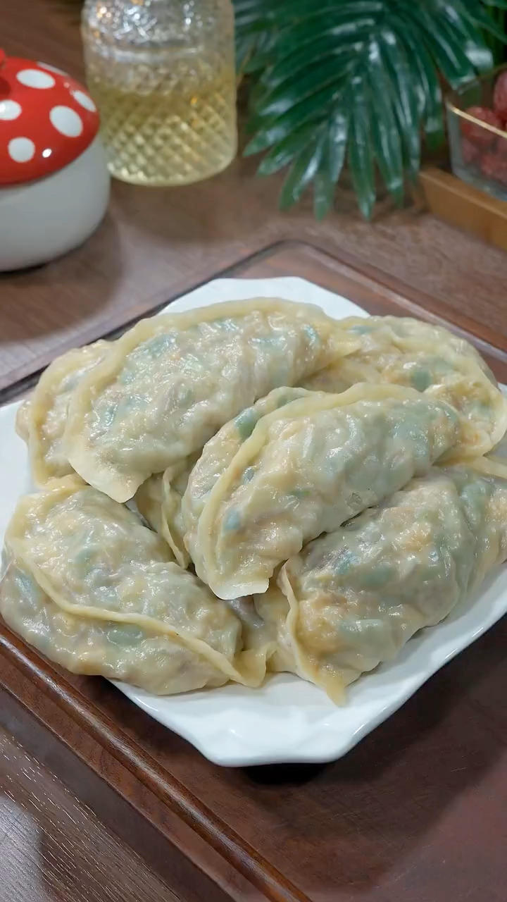 素菜蒸粉條雞蛋餃