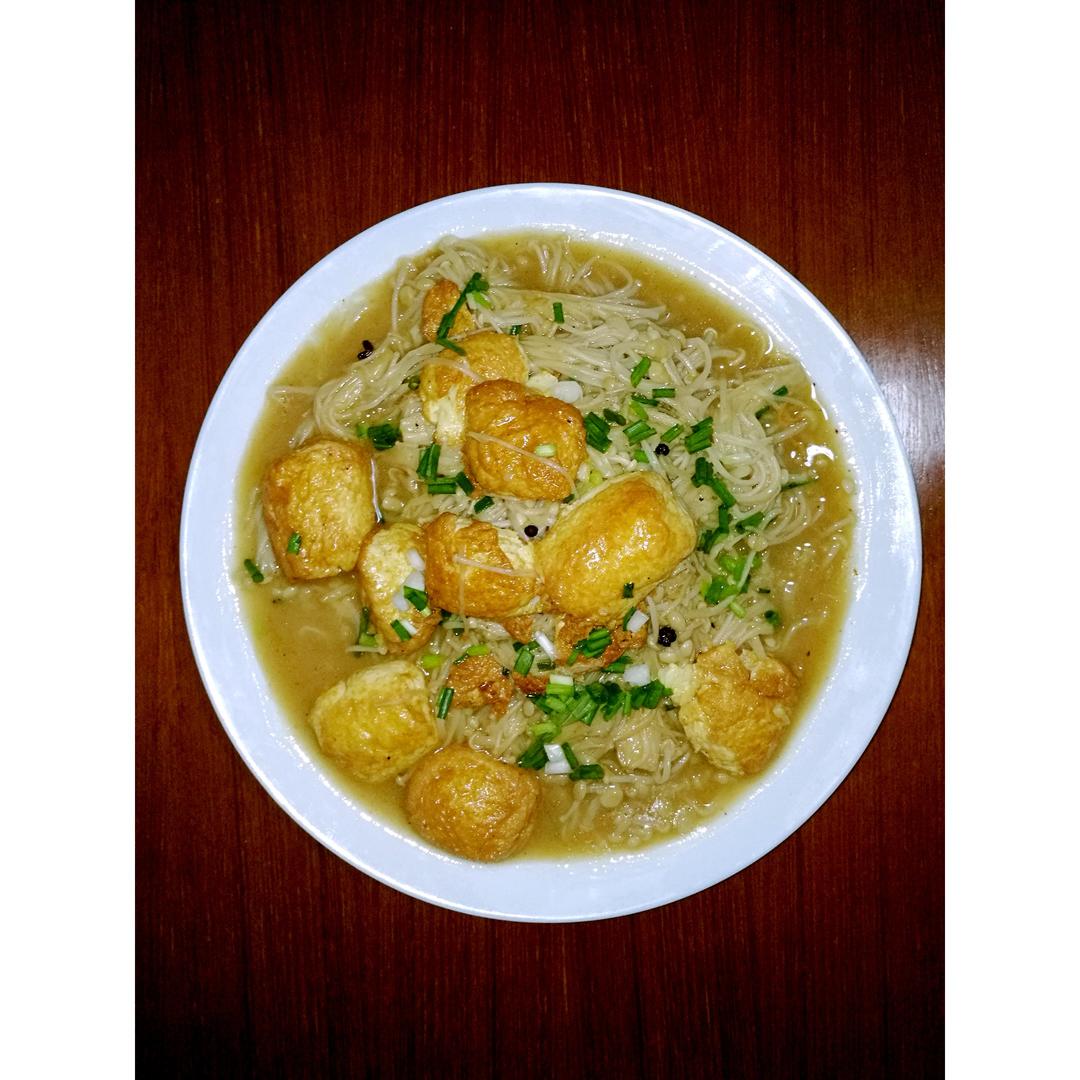 超级下饭菜--金针菇日本豆腐