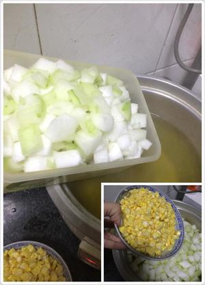 冬瓜玉米羹（低热量，简单，美味）的做法 步骤3