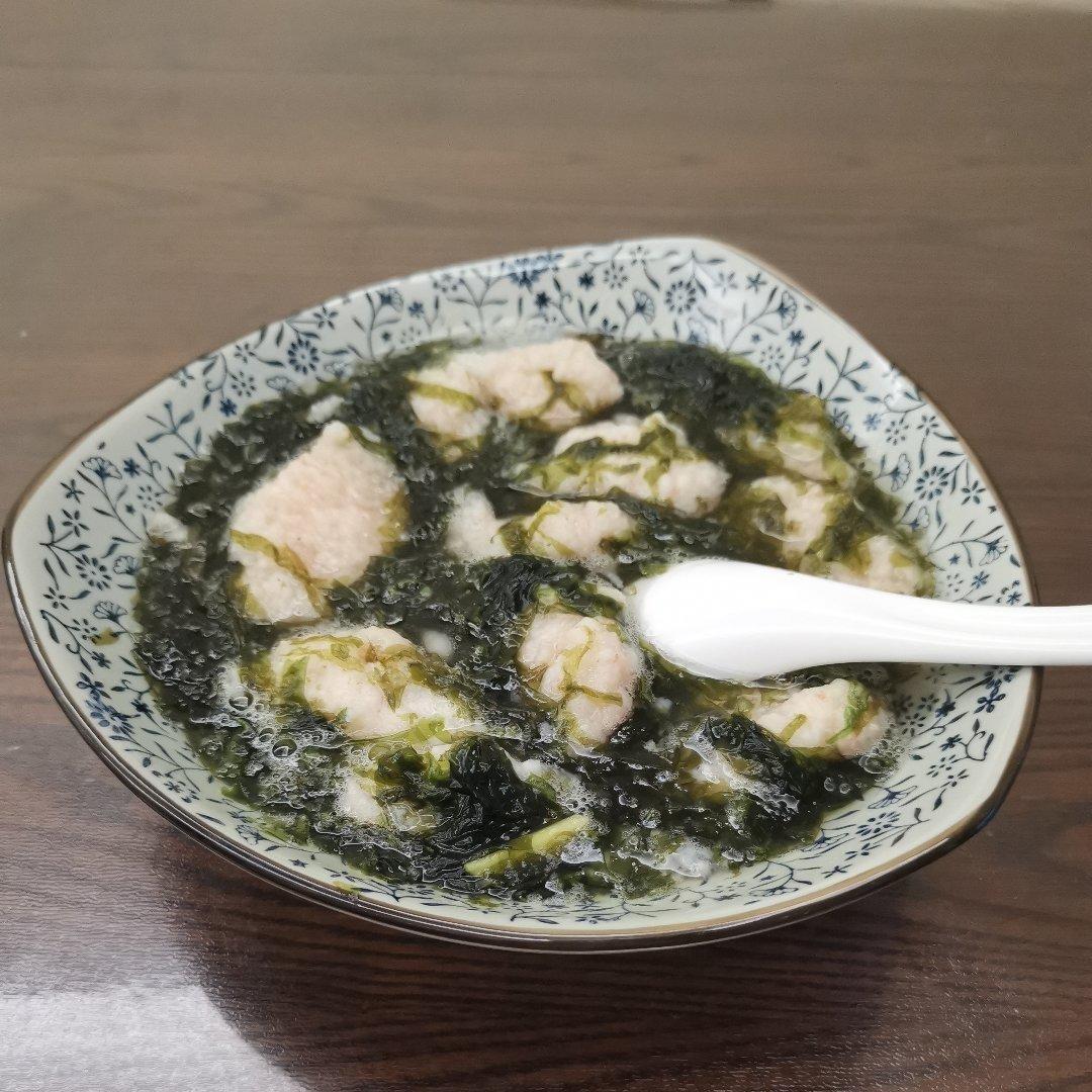 虾滑紫菜汤