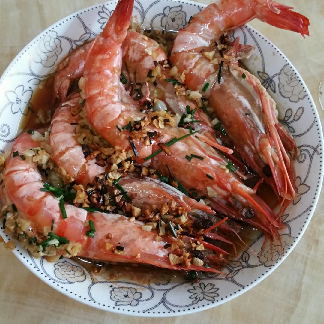 【曼食慢语】清蒸蒜蓉填虎虾