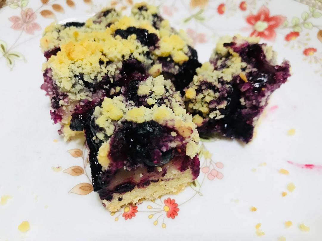 蓝莓酥粒小方块Blueberry Crumber Bars