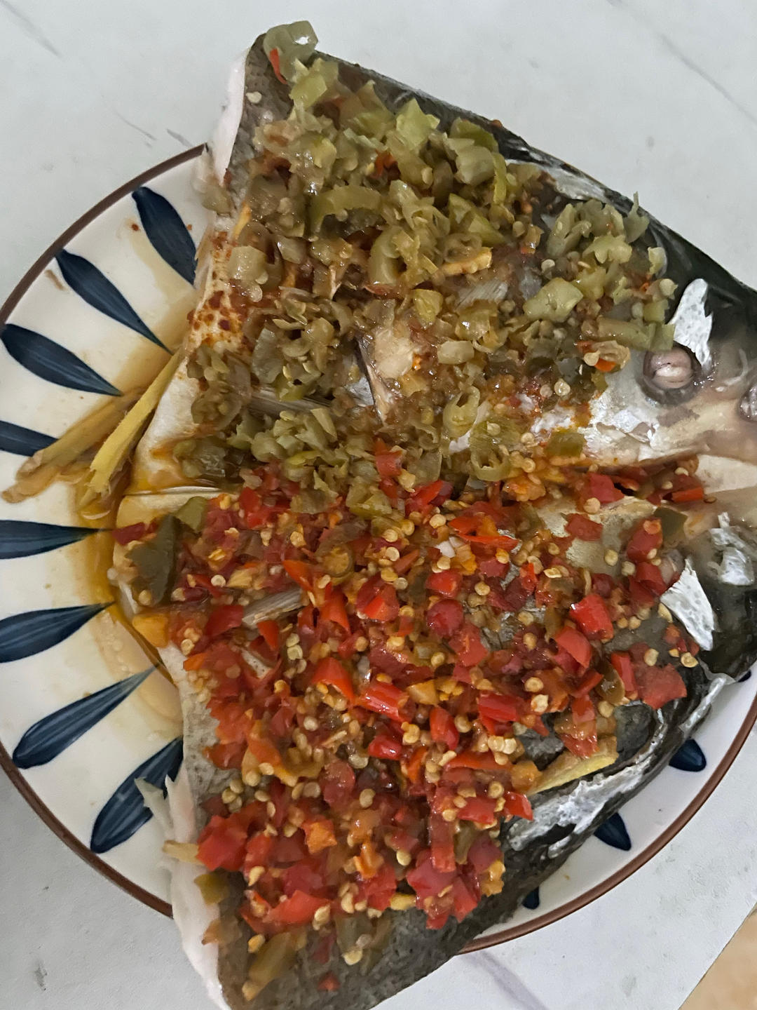 最好吃的剁椒鱼头（绝剁双椒）