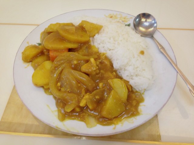 简易咖喱鸡块饭