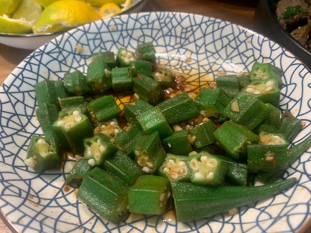夏日快手菜凉拌秋葵