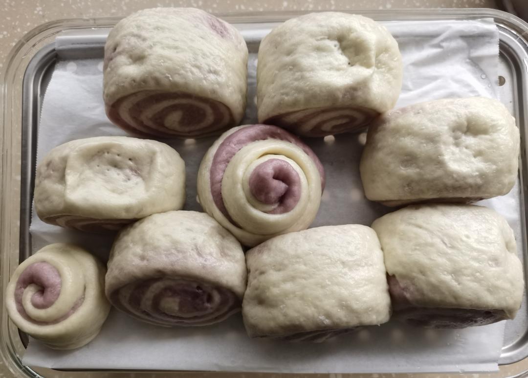 紫薯馒头卷（紫薯双色馒头）