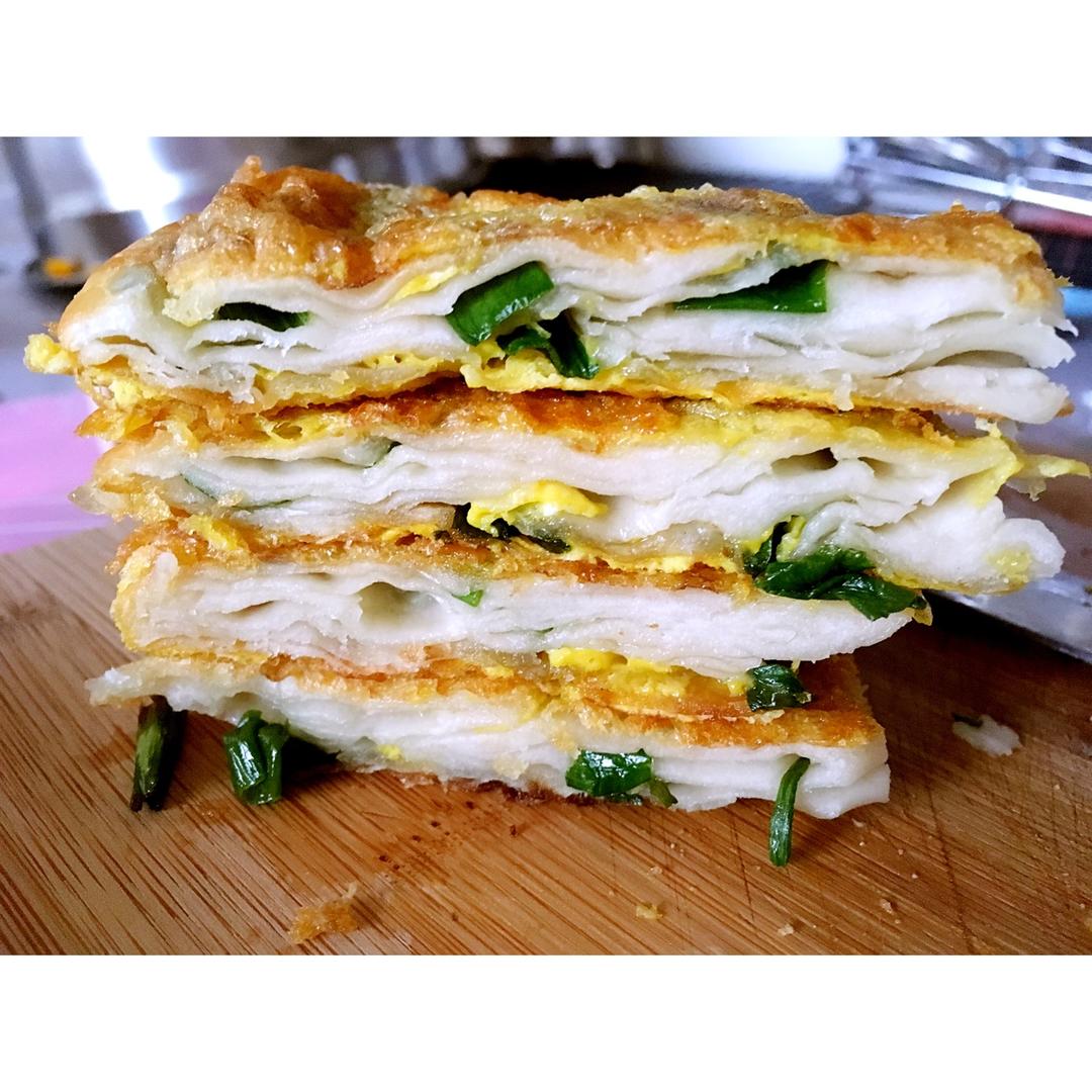 鸡蛋葱油饼                  （更新饼坯保存方法）