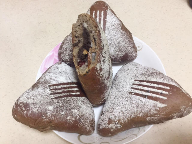 麻薯核桃夹心软欧包