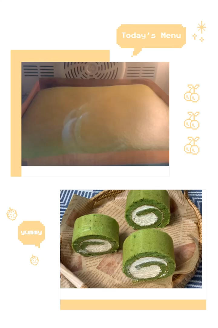 一卷就成功的抹茶蛋糕卷
