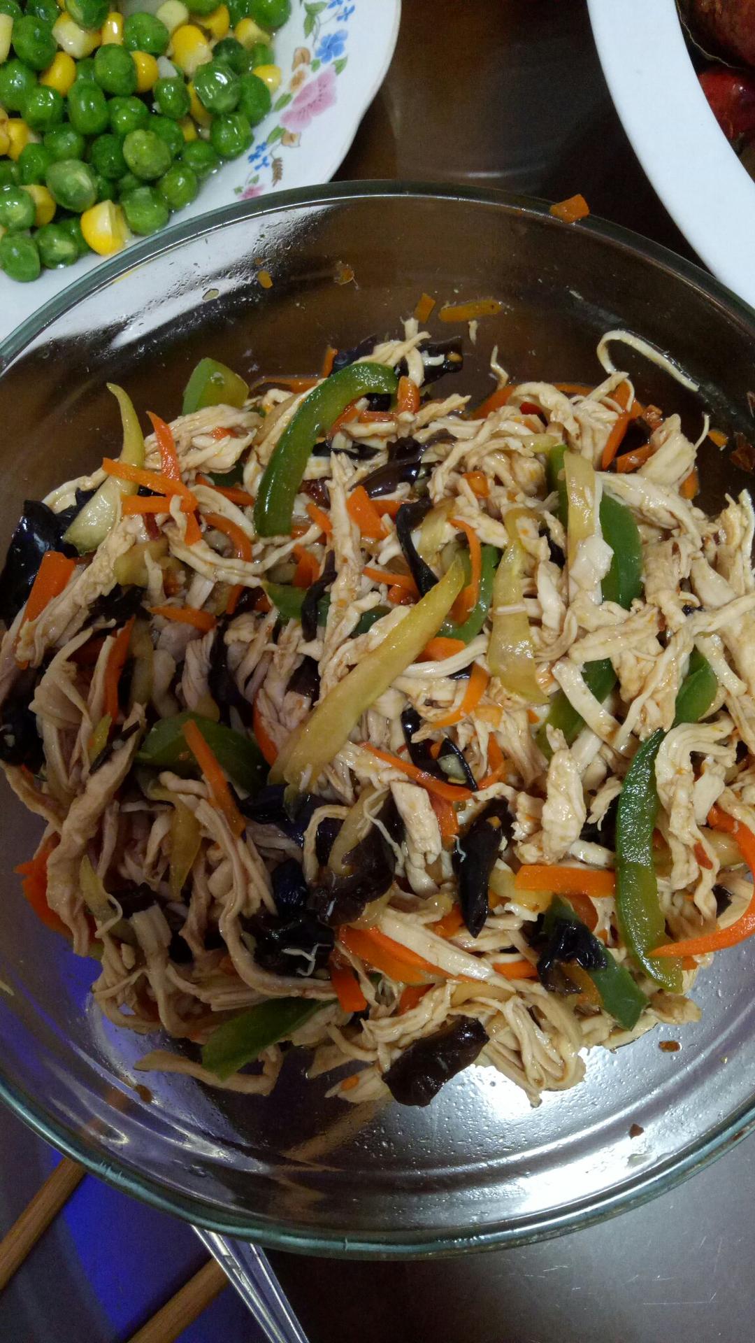 减脂健身｜凉拌手撕鸡丝（香辣&麻油版）