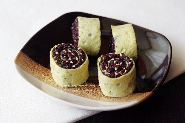 紫米蛋卷