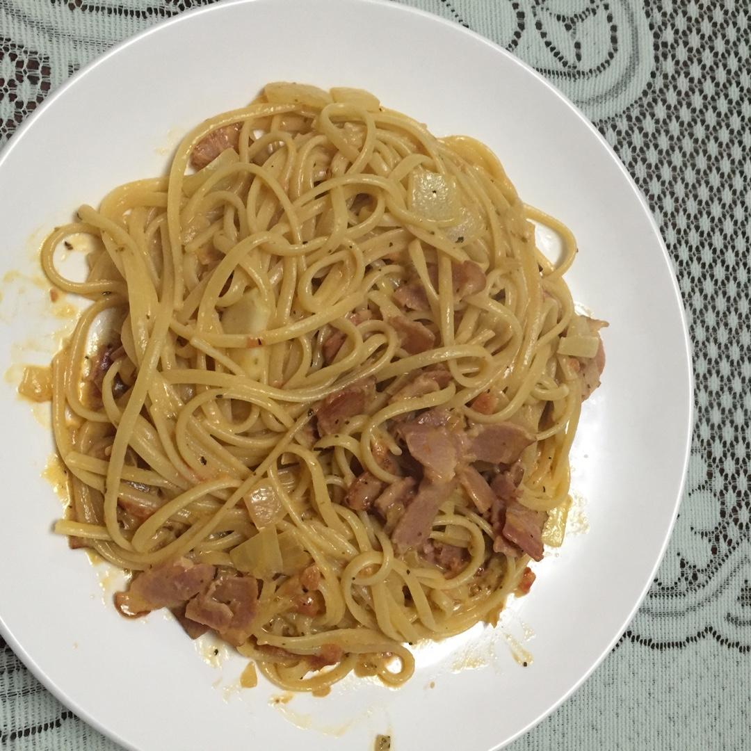 番茄培根蘑菇意面