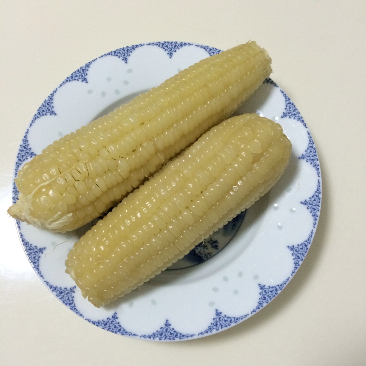 神话-1做的微波炉煮玉米