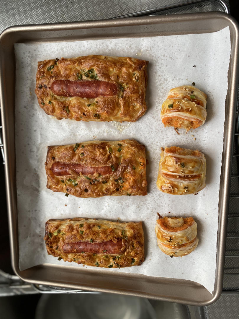 手抓饼做《奶香蜜薯卷》