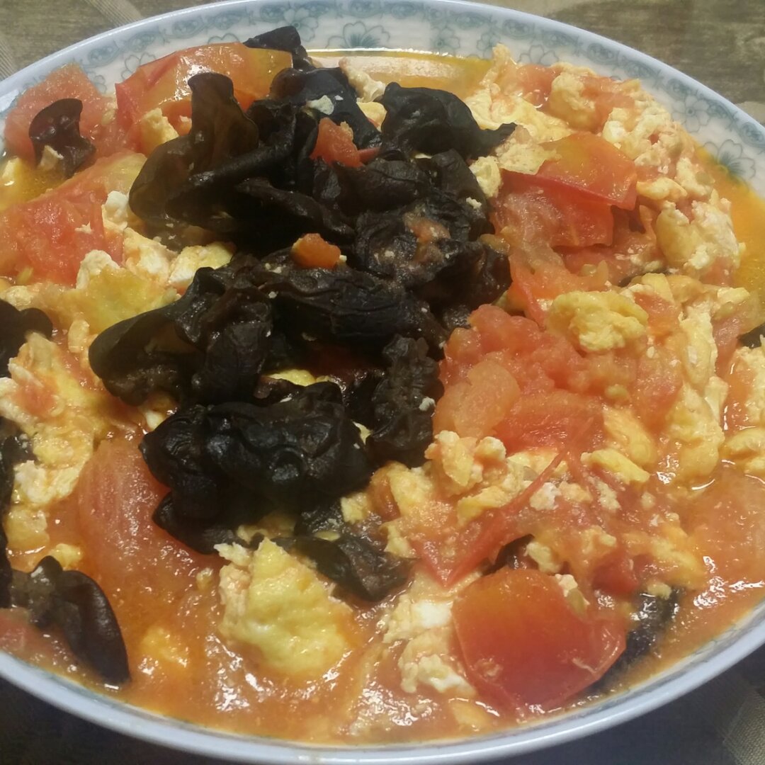 木耳西红柿炒鸡蛋