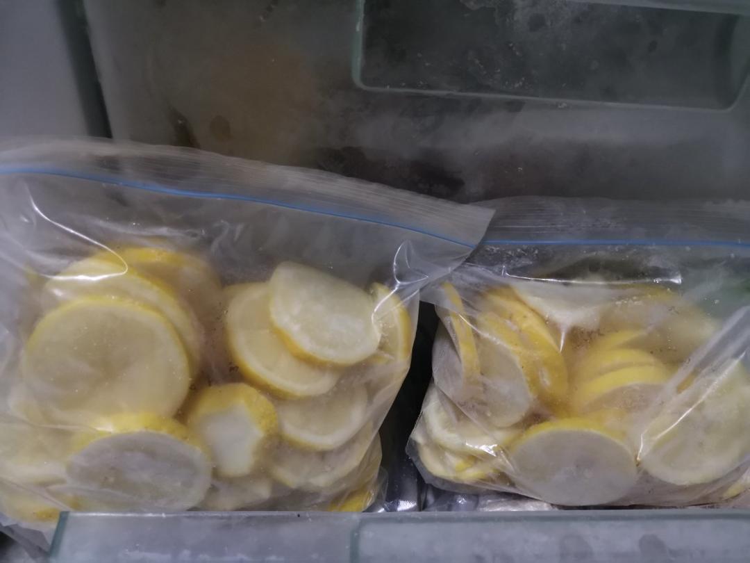 新鲜柠檬片保存（冰箱，不烘干，不榨汁）