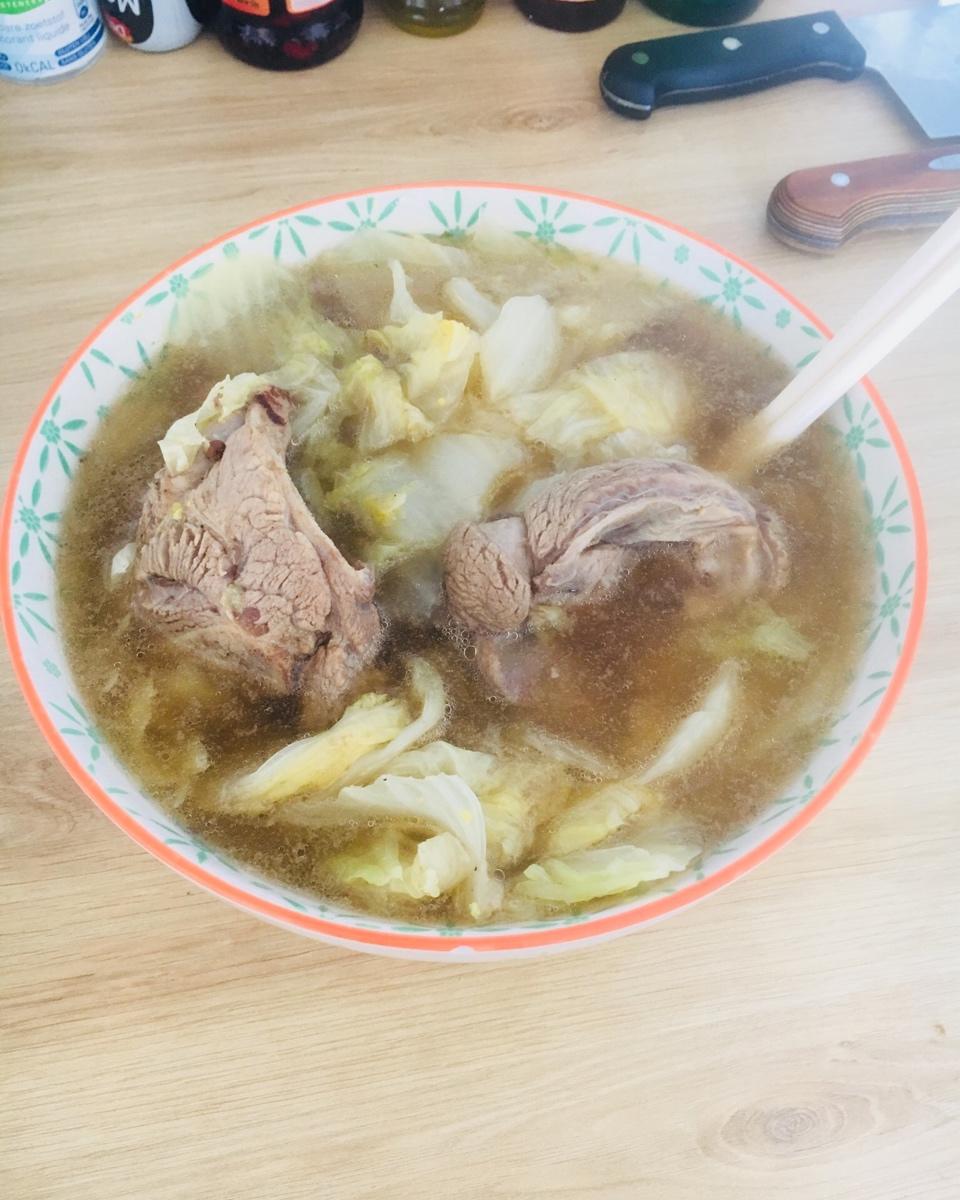 白菜粉丝羊肉汤