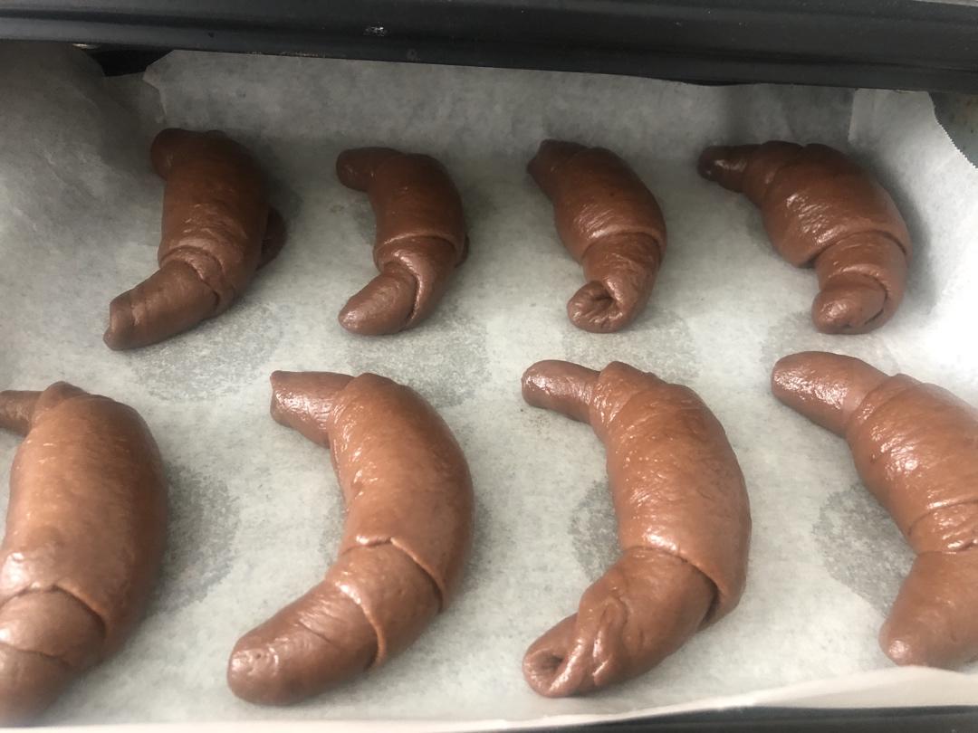 巧克力牛角包