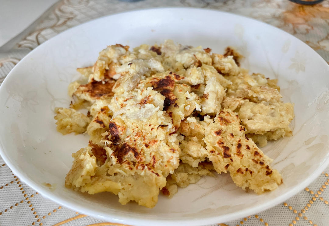 香蕉燕麦饼+香梨