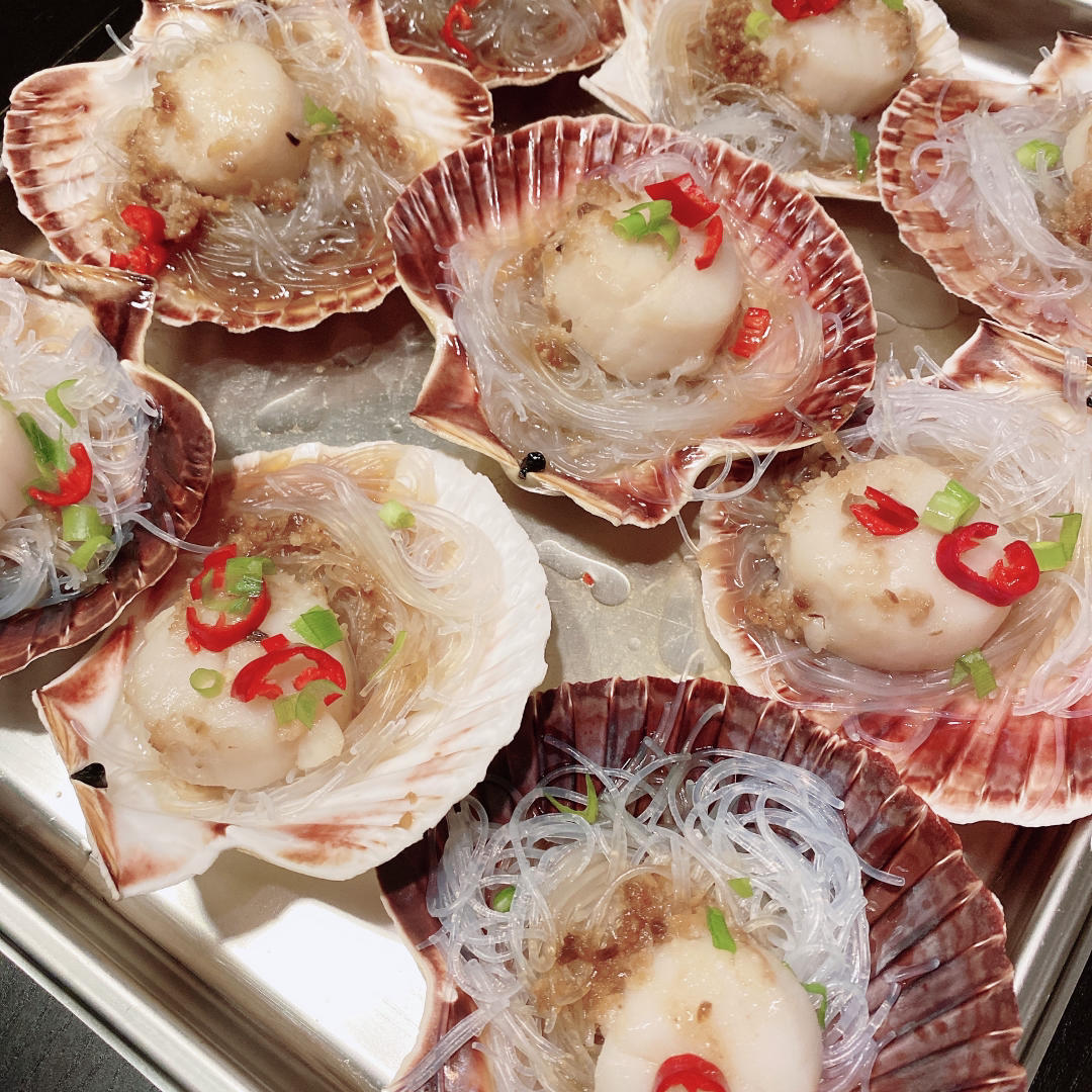 蒜蓉粉丝蒸扇贝