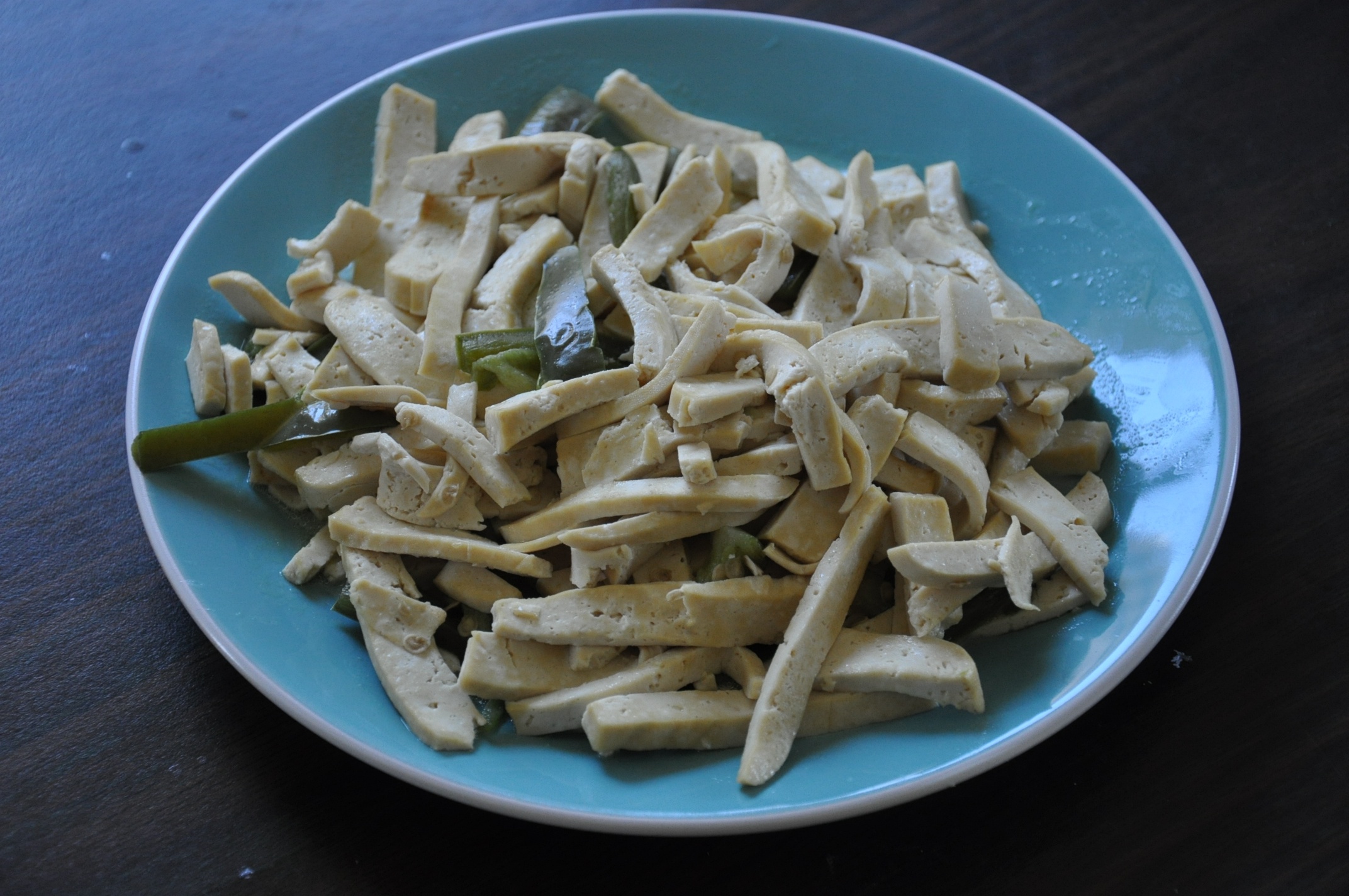 青椒香干炒肉丝