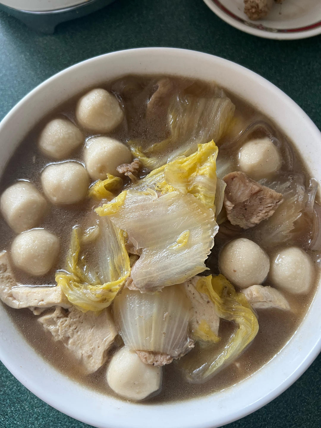 白菜冻豆腐炖粉条