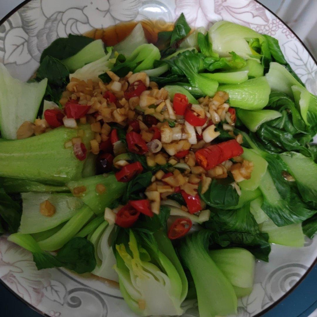 白灼油菜—年夜饭最受欢迎的素菜