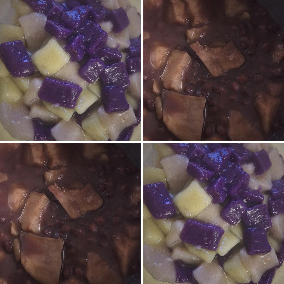 【视频】椰汁芋圆（芋头、红薯、紫薯圆）