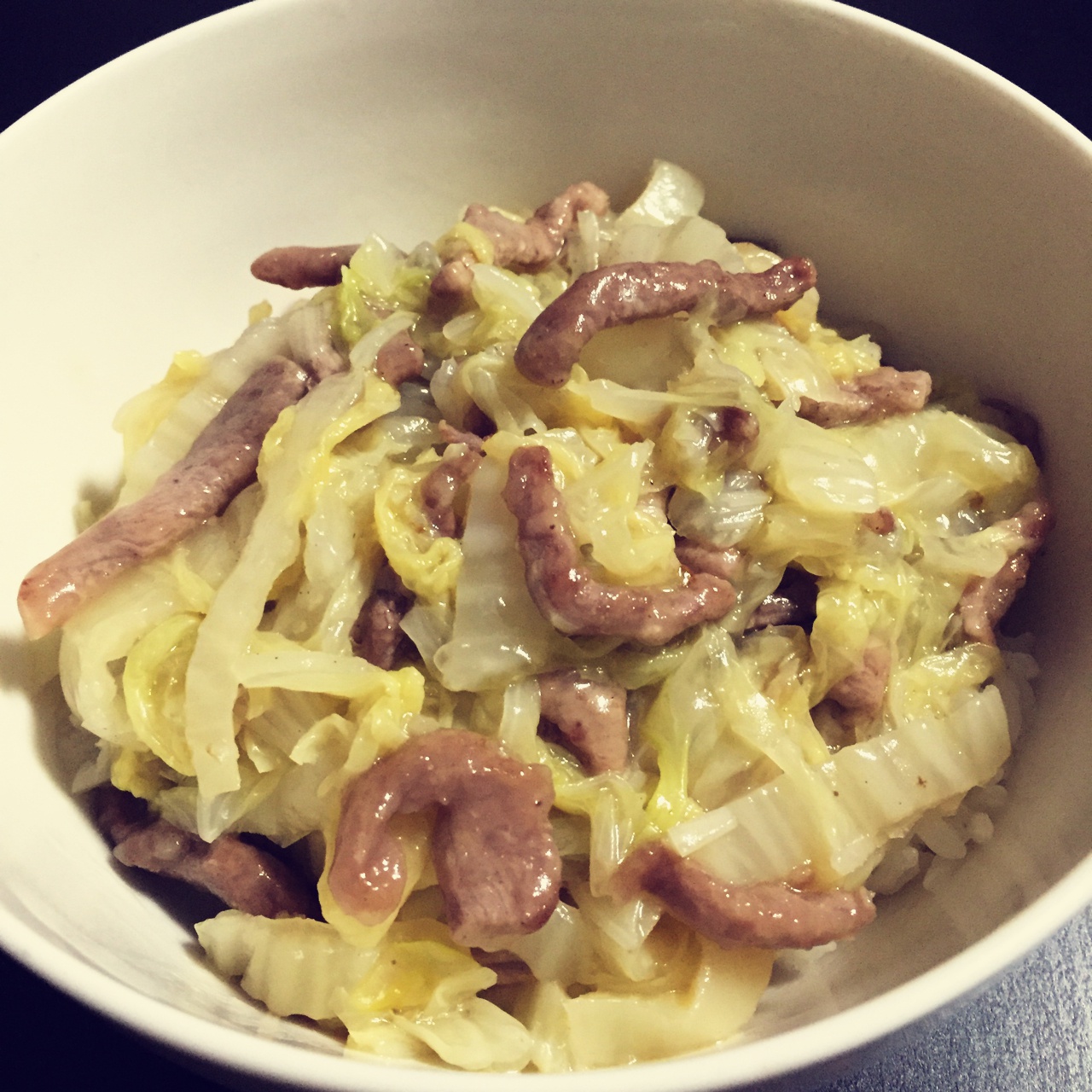 于蔓做的白菜烂糊肉丝