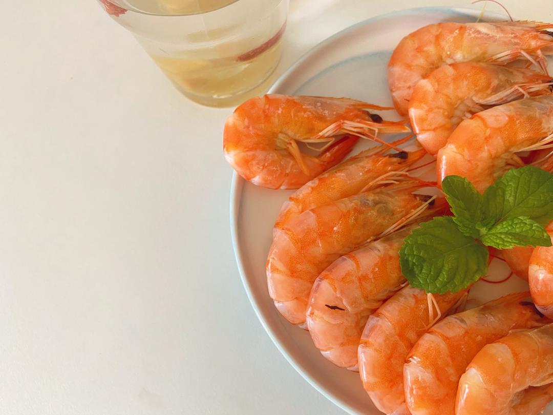 简单快捷高蛋白低脂低卡的白焯虾的做法