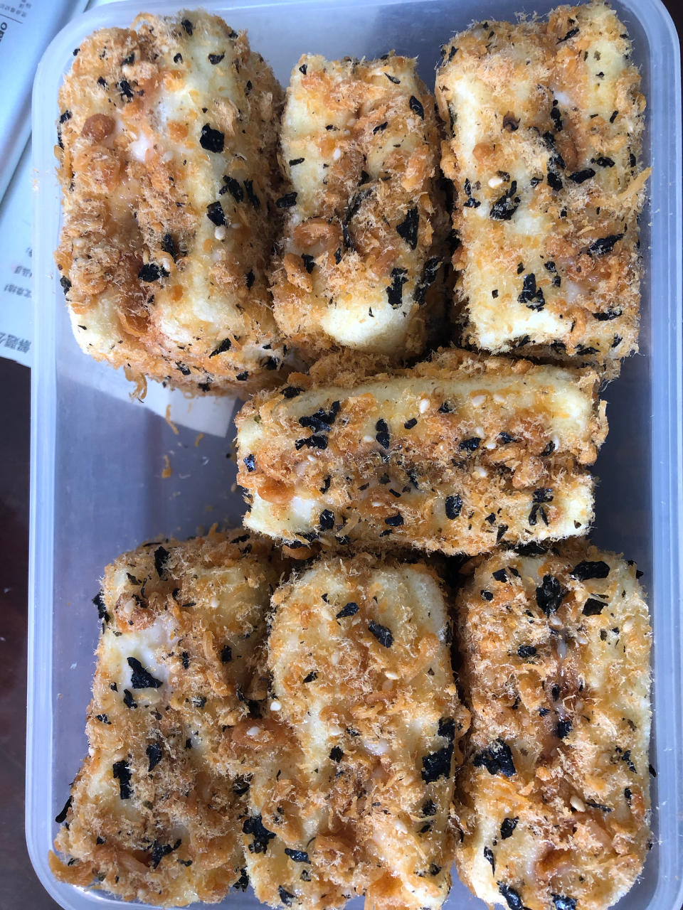 【海苔肉松小贝】酥松香甜，不浪费边角料