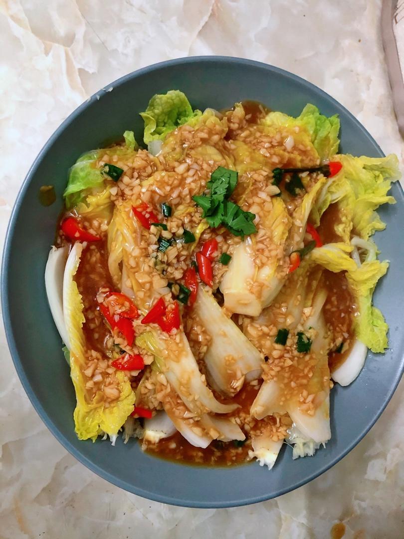 5分钟搞定‼️家常菜蒜香娃娃菜，巨好吃！