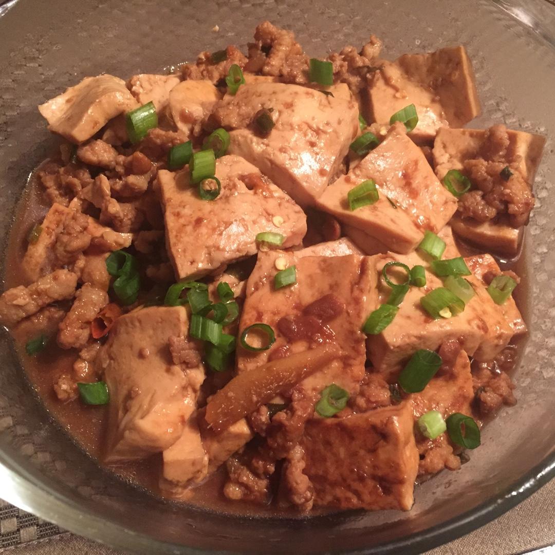 家常红烧肉末豆腐