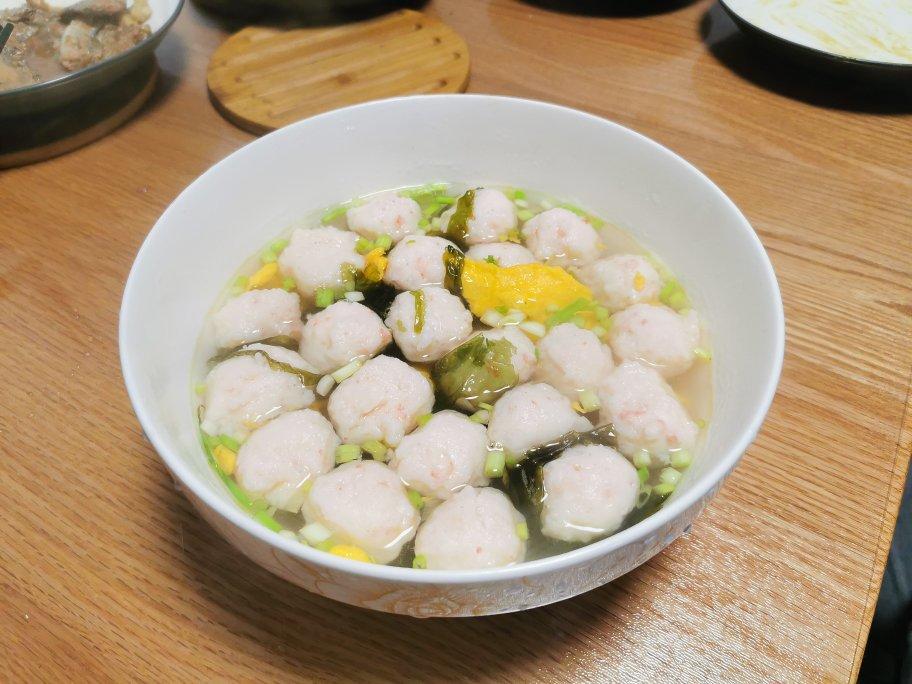 紫菜虾滑汤