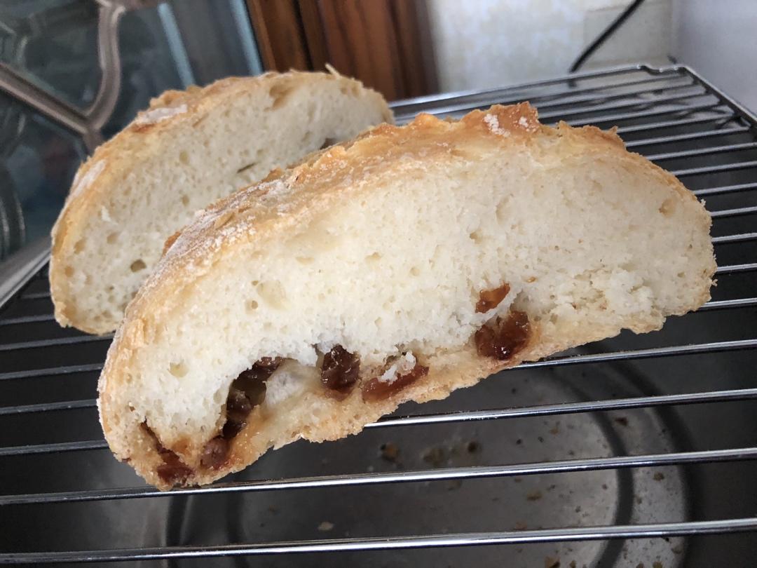 外脆内软不用揉面的乡村面包