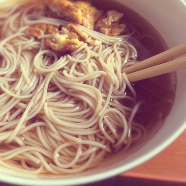 小葱麻油酱油面