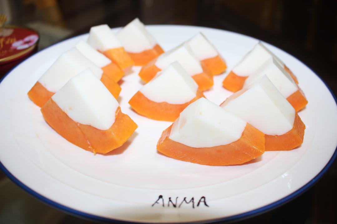 水果木瓜冻的做法