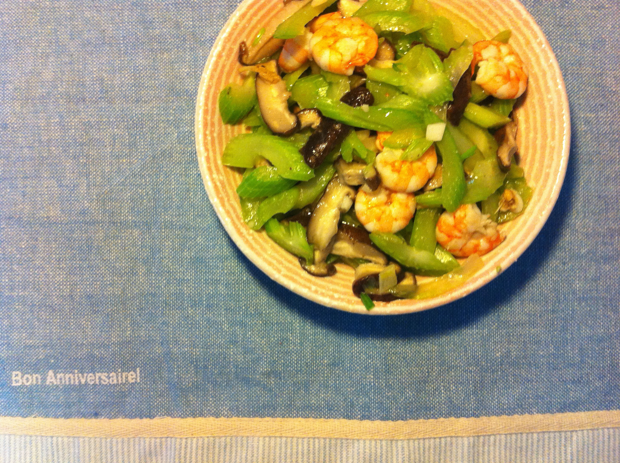 西芹炒虾仁
