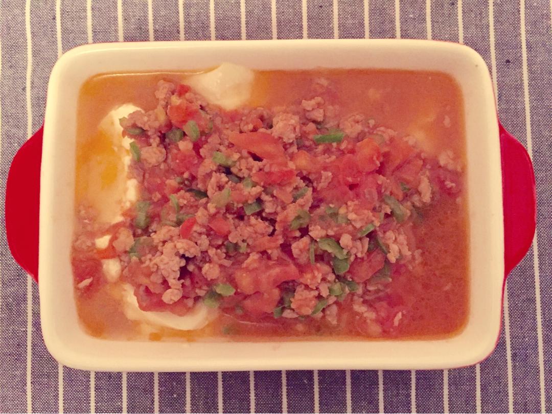 番茄盖浇豆腐脑