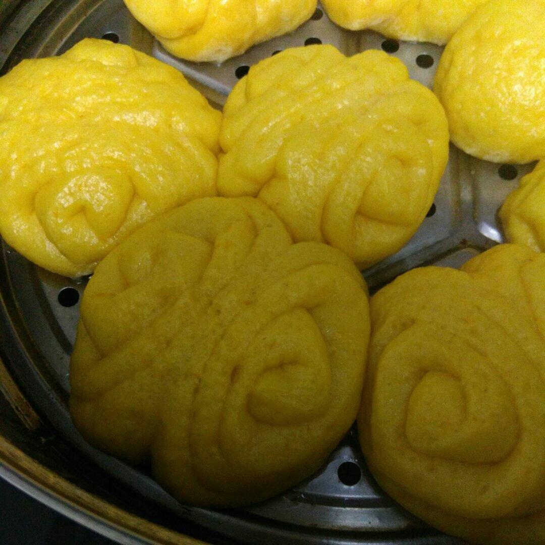 南瓜花卷馒头