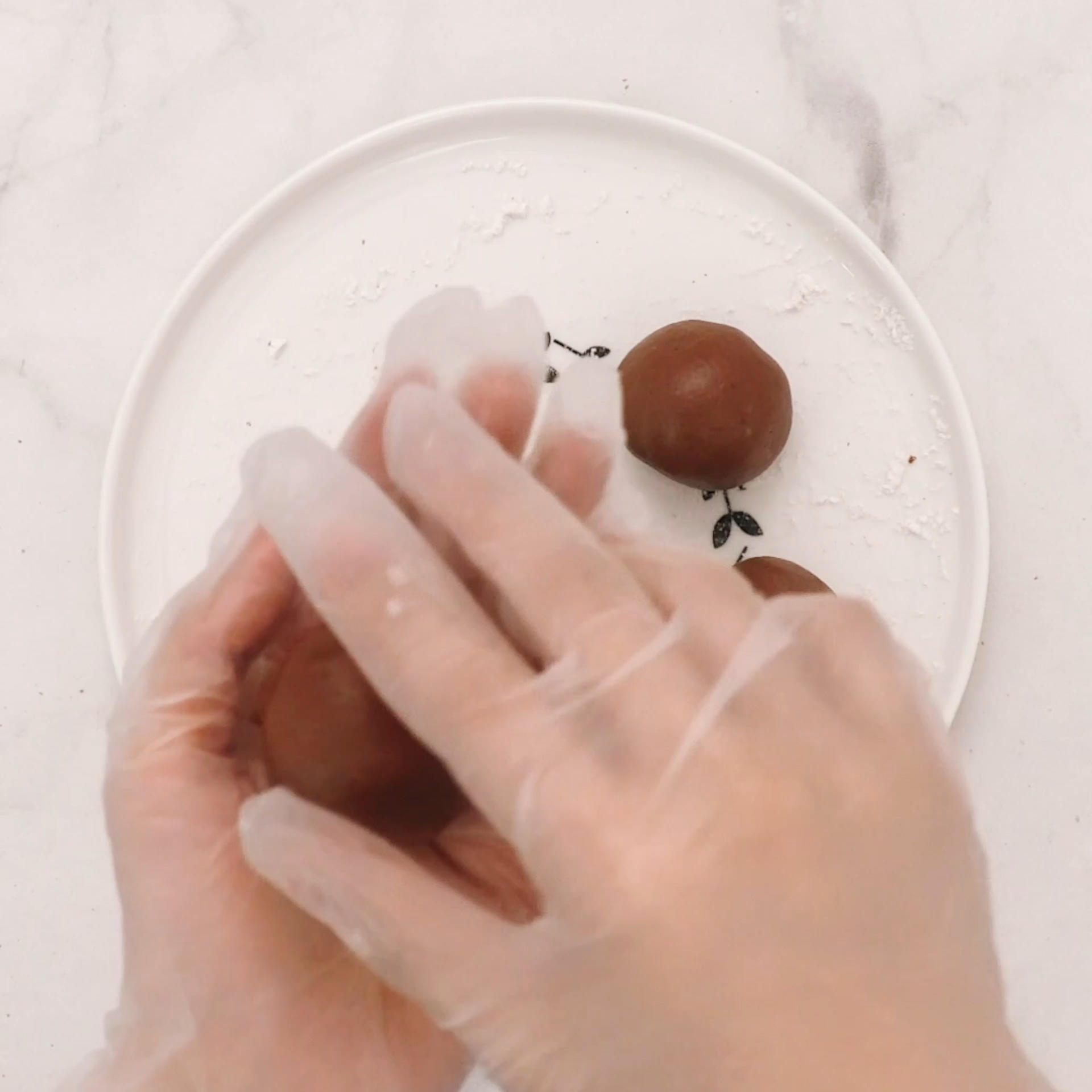巧克力流心糯米糍的做法 步骤3